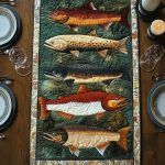 Fishing Collection Quilted Table Runner