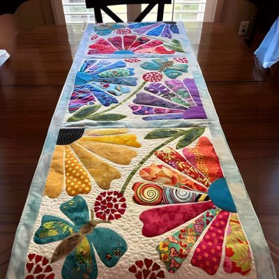 Floral Fiesta Quilted Table Runner