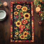 Floral Garden Quilted Table Runner