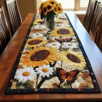 Sunflower Quilted Table Runner