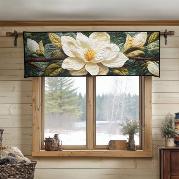 Floral Elegance Quilted Valance