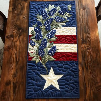 Floral Glory Quilted Table Runner