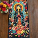 Floral Guadalupe Quilted Table Runner