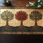 Flourishing Tree Quilted Table Runner