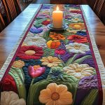 Flower Garden Quilted Table Runner