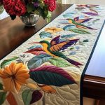 Flutter Grace Quilted Table Runner