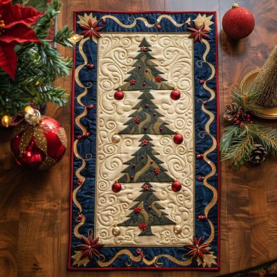 Forest Bells Quilted Table Runner