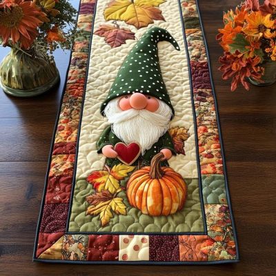 Forest Gnome Vibe Quilted Table Runner