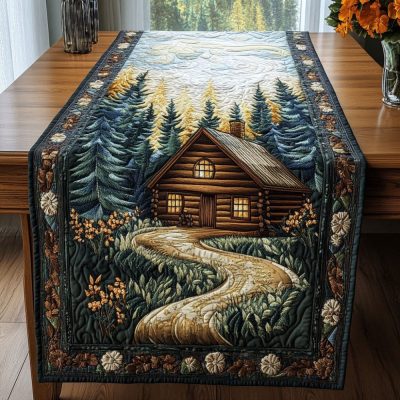 Forest Lodge Glow Quilted Table Runner
