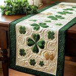 Four Leaf Bliss Quilted Table Runner