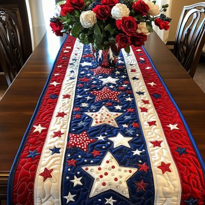 Freedom Threads Quilted Table Runner