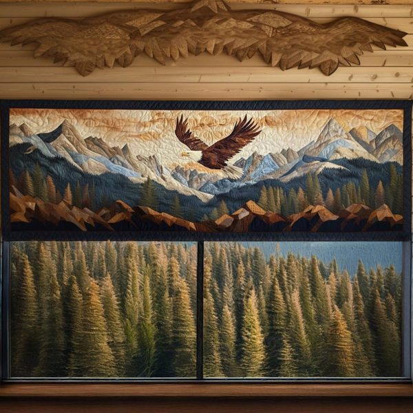 Freedoms Flight Quilted Valance