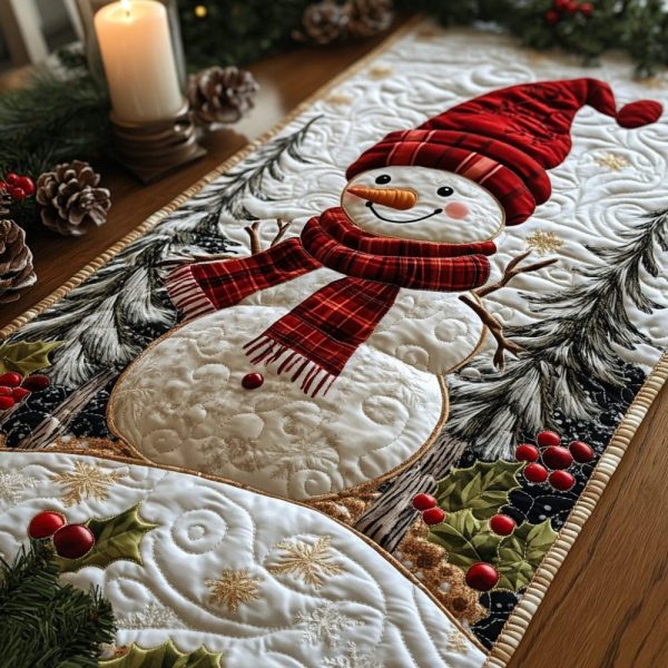 Frosted Cheer Quilted Table Runner