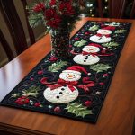 Frosty Friend Quilted Table Runner