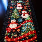 Frosty Wonderland Quilted Table Runner