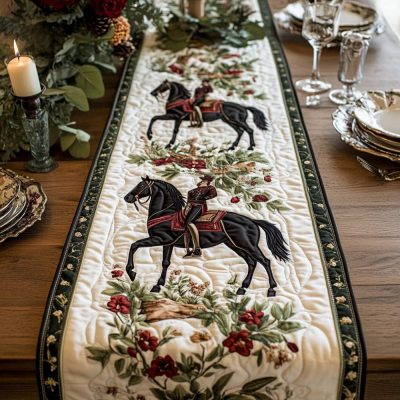 Gallant Horse Quilted Table Runner
