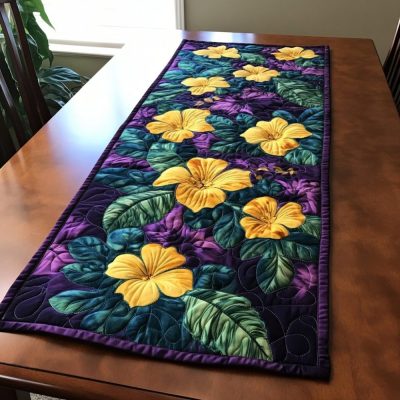 Garden Glow Quilted Table Runner