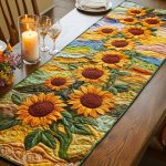 Garden Glow Quilted Table Runner