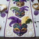Glitter Fleur Quilted Table Runner
