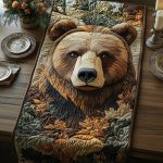 Bear Quilted Table Runner