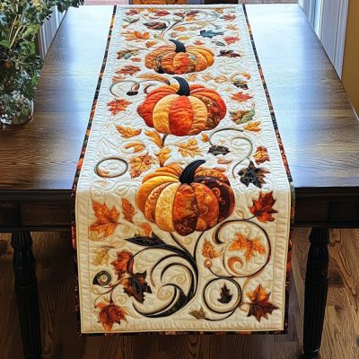 Golden Harvest Quilted Table Runner