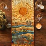Golden Horizon Quilted Table Runner