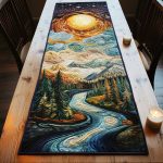 Golden River Quilted Table Runner