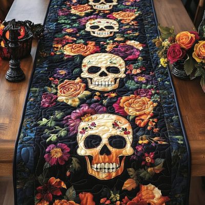Grim Grimoire Quilted Table Runner