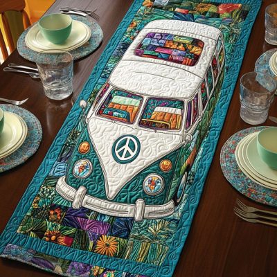 Groovy Getaway Quilted Table Runner