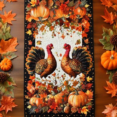 Harvest Feast Quilted Table Runner