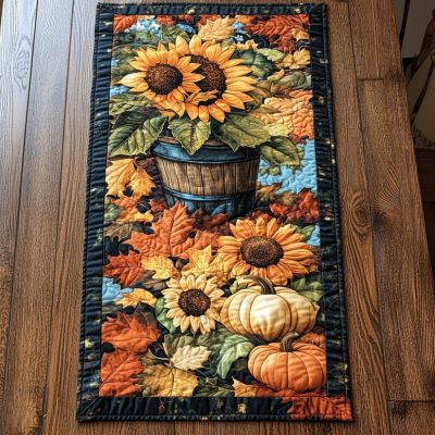 Harvest Moment Quilted Table Runner
