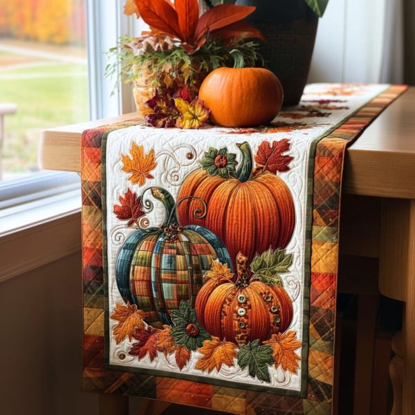 Harvest Moonlight Quilted Table Runner