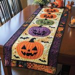 Harvest Pumpkin Quilted Table Runner