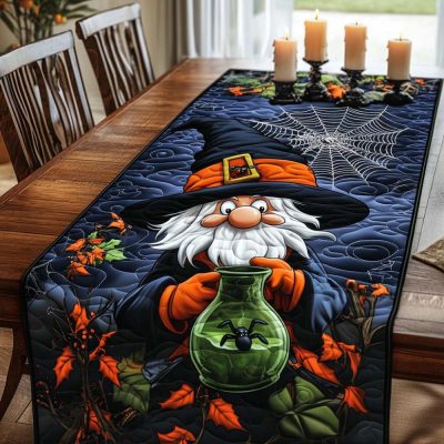 Haunted Houses Quilted Table Runner
