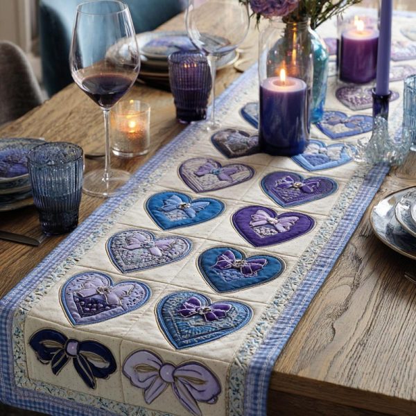 Heart Delight Quilted Table Runner