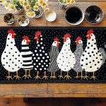 Hen House Harmony Quilted Table Runner