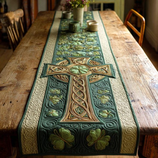 Heritage Celtic Cross Quilted Table Runner