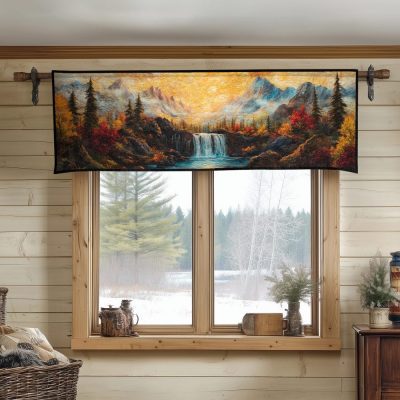 Hidden Oasis Quilted Valance