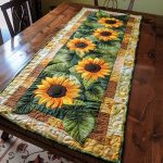 Sunflower Quilted Table Runner