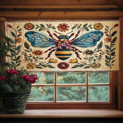 Hive Harmony Quilted Valance
