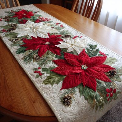 Holiday Radiance Quilted Table Runner