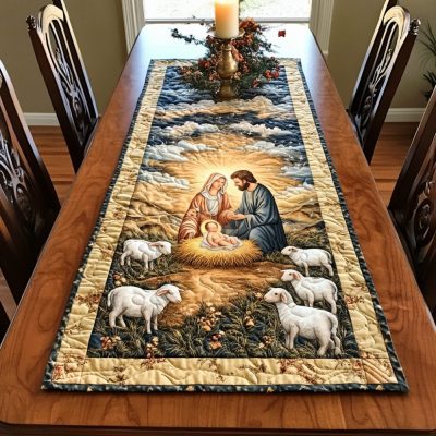 Holy Family Quilted Table Runner
