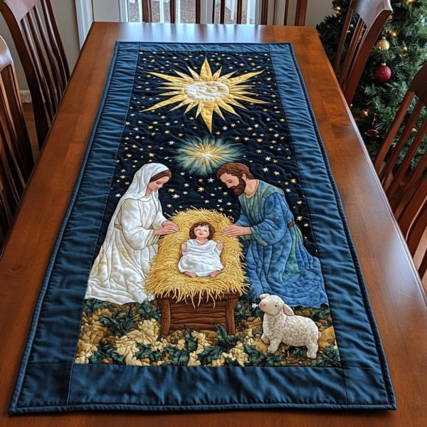Holy Family Serenity Quilted Table Runner