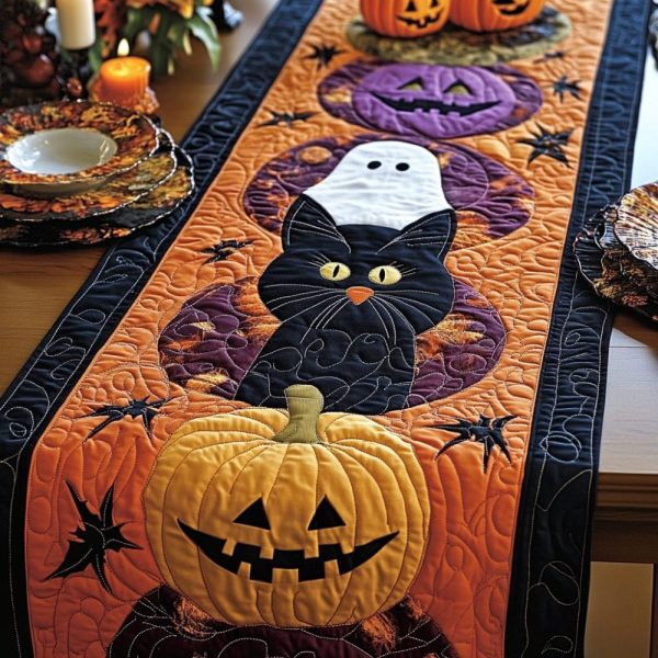 Home Sweet Haunted Home Quilted Table Runner