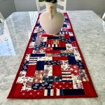 Homeland Patchwork Quilted Table Runner