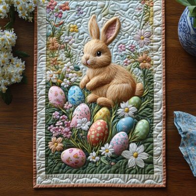 Hoppy Easter Quilted Table Runner