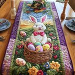 Hoppy Spring Quilted Table Runner