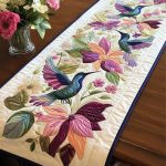Hummingbird Haven Quilted Table Runner