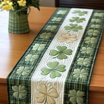 Irish Luck Quilted Table Runner