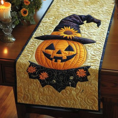 Jack Grin Quilted Table Runner